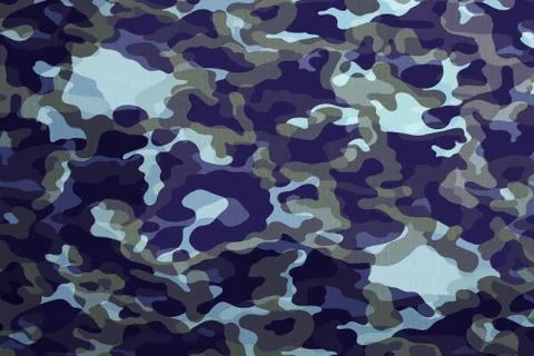 Camouflage Fabric Texture Background Stock Illustration