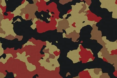 Camouflage Fabric Texture Background Stock Illustration