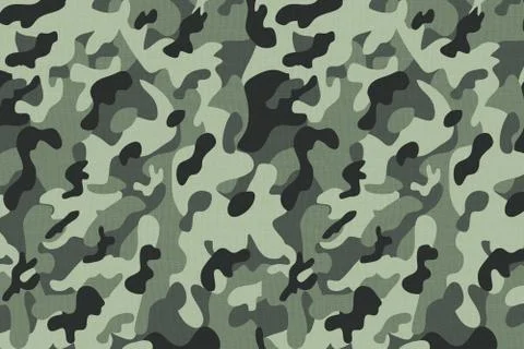 Camouflage Fabric Texture Background Stock Illustration