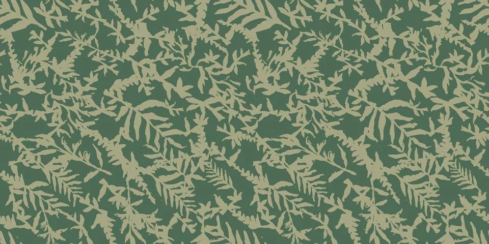 Camouflage hand drawn seamless pattern. Vector wallpaper Illustrazione stock