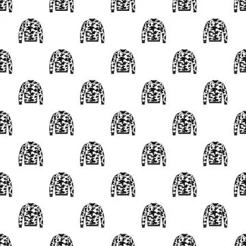 Camouflage jacket pattern, simple style 库存插图