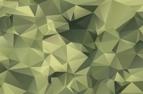 Camouflage Low poly crystal background. Polygon design pattern. Military Low pol Stock Illustration
