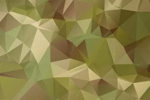 Camouflage Low poly crystal background. Polygon design pattern. Military Low pol Stock Illustration