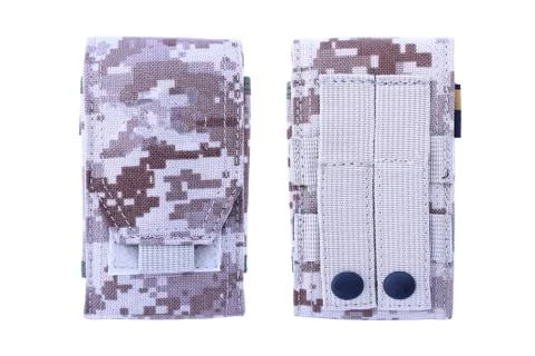 Camouflage Military bag tool Stock Photos