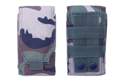 Camouflage Military bag tool Foto stock