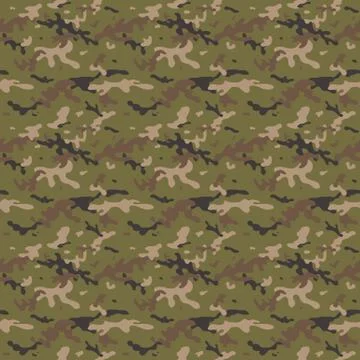 Camouflage Multi Seamless Tile Pattern Stock Illustration