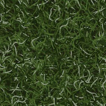 Camouflage needles plants, seamless pattern. Grunge ghillie green background Stockillustratie