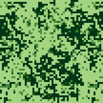 Camouflage pattern for army. pixel camouflage military pattern Stock Illustration