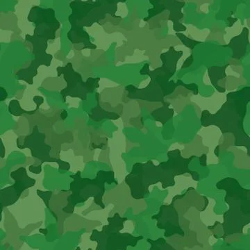 Camouflage pattern background. Classic clothing style masking camo repeat print Stock Illustration