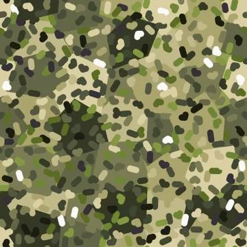 Camouflage pattern background. Classic clothing style masking camo repeat print 스톡 일러스트