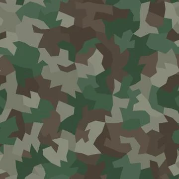 Camouflage pattern background. Classic clothing style masking camo repeat print Stock Illustration