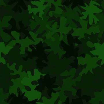 Camouflage pattern background. Classic clothing style masking camo repeat print Stock Illustration
