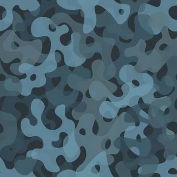 Camouflage pattern background. Classic clothing style masking camo repeat print Stockillustratie