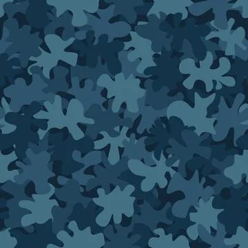 Camouflage pattern background. Classic clothing style masking camo repeat print Stockillustratie