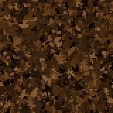 Camouflage pattern background. Classic clothing style masking camo repeat print Illustrazione stock