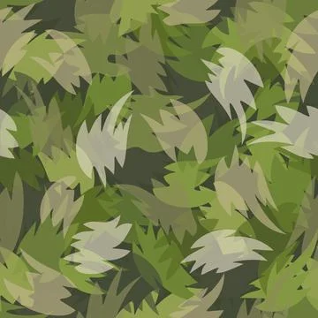 Camouflage pattern background. Classic clothing style masking camo repeat print Stock Illustration
