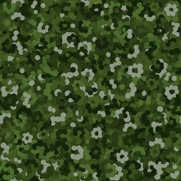 Camouflage pattern background. Classic clothing style masking camo repeat print Stock Illustration