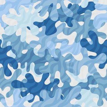 Camouflage pattern background. Classic clothing style masking camo repeat print Stockillustratie