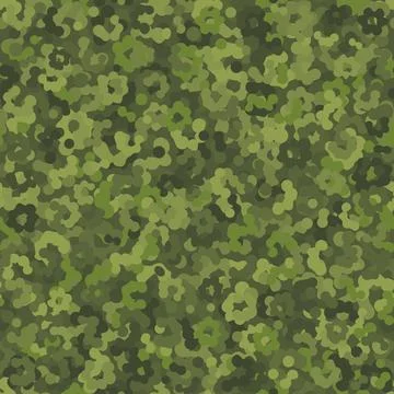 Camouflage pattern background. Classic clothing style masking camo repeat print Illustrazione stock