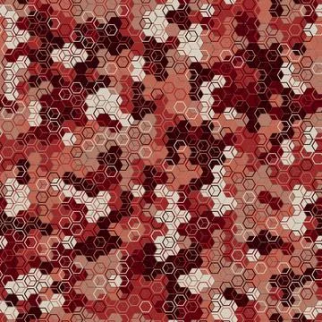 Camouflage pattern background. Classic clothing style masking camo repeat print Stock Illustration