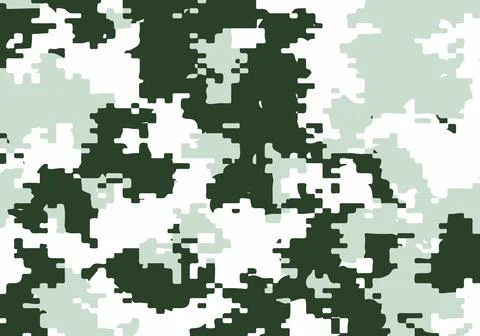 Camouflage pattern background. Classic clothing style masking camo print. Des Stock Illustration