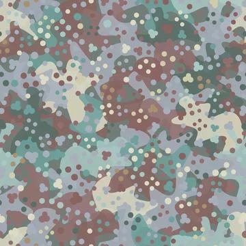 Camouflage pattern background. Classic clothing style masking camo repeat print Stock Illustration