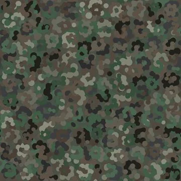 Camouflage pattern background. Classic clothing style masking camo repeat print Stockillustratie