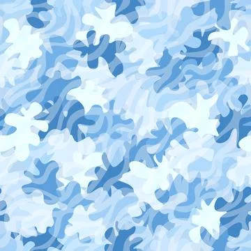 Camouflage pattern background. Classic clothing style masking camo repeat print Stock Illustration