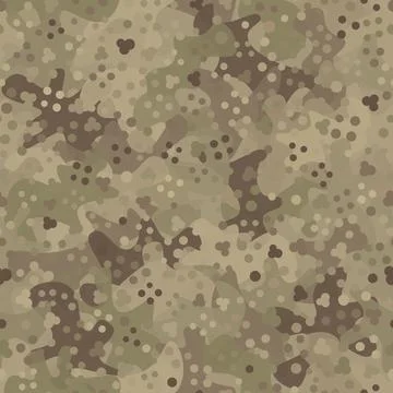 Camouflage pattern background. Classic clothing style masking camo repeat print Stock Illustration