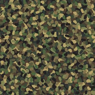 Camouflage pattern background. Classic clothing style masking camo repeat print Stock Illustration