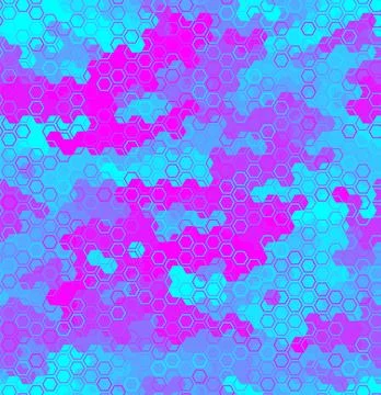 Camouflage pattern background. Classic clothing style masking camo repeat print Illustrazione stock