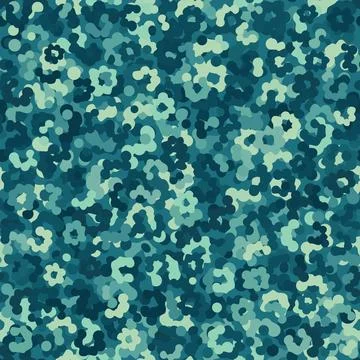 Camouflage pattern background. Classic clothing style masking camo repeat print Stock Illustration