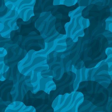 Camouflage pattern background. Classic clothing style masking camo repeat print Stock Illustration