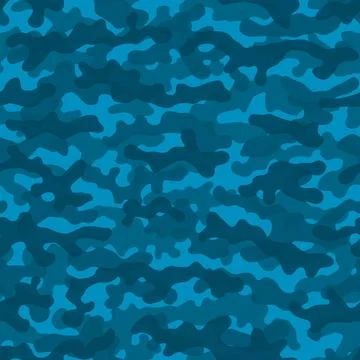 Camouflage pattern background. Classic clothing style masking camo repeat print Stock Illustration