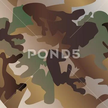 Camouflage pattern background clothing print, repeatable camo g Stock Photos