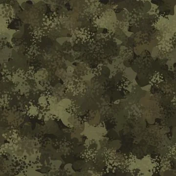 Camouflage pattern background. Modern clothing style masking camo repeat print Stock Illustration
