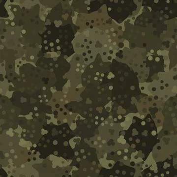 Camouflage pattern background. Modern clothing style masking camo repeat print Stock Illustration