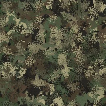 Camouflage pattern background. Modern clothing style masking camo repeat print Stock Illustration