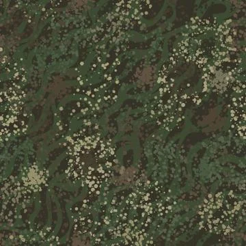 Camouflage pattern background. Modern clothing style masking camo repeat print 스톡 일러스트