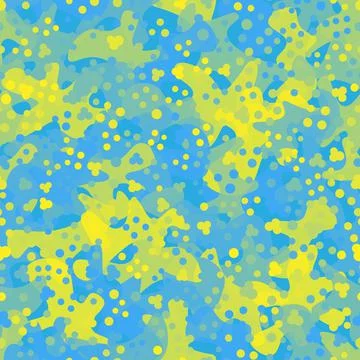 Camouflage pattern background. Modern clothing style masking camo repeat print Stock Illustration