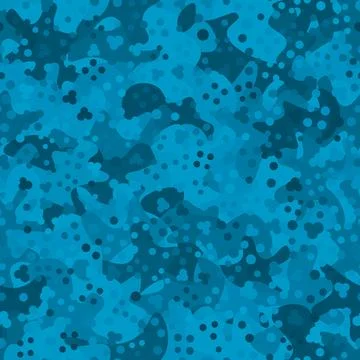 Camouflage pattern background. Modern clothing style masking camo repeat print Illustrazione stock