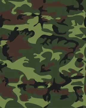 Camouflage pattern background seamless Camo vector illustration Stock Illustration