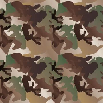 Camouflage pattern background seamless clothing print, repeatable イラスト素材