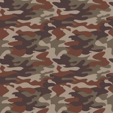 Camouflage pattern background seamless clothing print, repeatable Illustrazione stock