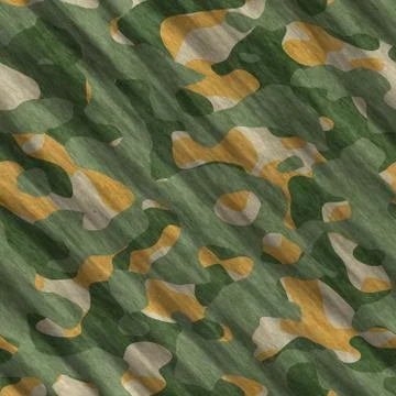 Camouflage pattern background seamless illustration. Classic clothing style Stock Illustration