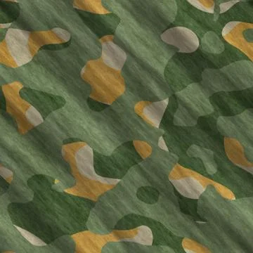 Camouflage pattern background seamless illustration. Classic clothing style Stock Illustration