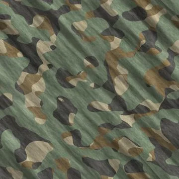 Camouflage pattern background seamless illustration. Classic clothing style Illustrazione stock