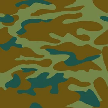 Camouflage pattern background seamless illustration. Clas Stock Photos