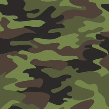 Camouflage pattern background seamless illustration. Clas Stock Photos