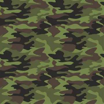 Camouflage pattern background seamless illustration. Clas Foto stock